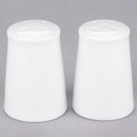 10 Strawberry Street RB0030 Classic White 2-Piece Porcelain Salt and Pepper Set - 12/Case