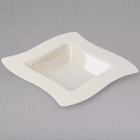 Fineline Wavetrends 112-BO Bone / Ivory Plastic Bowl 12 oz. - 120/Case