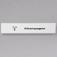 Cambro CECCH6000 Camrack Champagne Extender ID Clip - 6/Pack