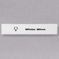 Cambro CECWW6000 Camrack White Wine Extender ID Clip - 6/Pack
