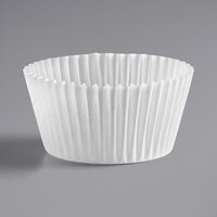 Hoffmaster 2 inch x 1 3/8 inch White Fluted Baking Cup - 10000/Case