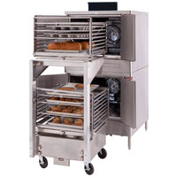 Blodgett ZEPHAIRE-100-E-240/3 Double Deck Full Size Standard Depth Roll-In Electric Convection Oven - 240V, 3 Phase, 22 kW