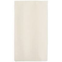 Hoffmaster 856803 Linen-Like 12" x 17" Ecru / Ivory 1/6 Fold Guest Towel - 500/Case