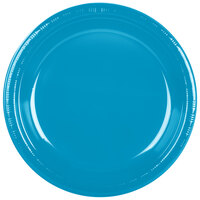 Creative Converting 28313131 10" Turquoise Blue Plastic Plate - 240/Case