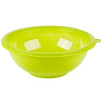 Fineline 5080-GRN Super Bowl 80 oz. Green PET Plastic Salad Bowl - 25/Case
