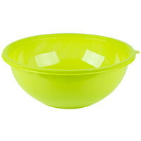 Fineline 5320-GRN Super Bowl 320 oz. Green PET Plastic Salad Bowl - 25/Case