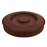 Carlisle 047528 7 1/4" Polypropylene Lennox Brown Tortilla Server with Interlock Lid