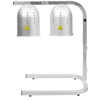 Avantco W62 Aluminum Free Standing Heat Lamp with 2 Bulbs - 120V, 500W
