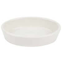 Hall China by Steelite International HL5703/43AWHA Ivory (American White) 8 oz. Oval Baker Dish - 24/Case