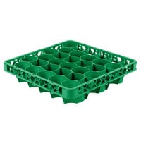 Carlisle REW30LC09 OptiClean NeWave 30 Compartment Green Color-Coded Long Glass Rack Extender