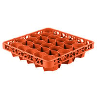 Carlisle REW30LC24 OptiClean NeWave 30 Compartment Orange Color-Coded Long Glass Rack Extender