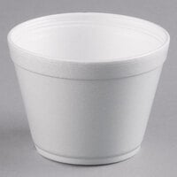 Dart 16MJ32 16 oz. Squat White Customizable Foam Food Container - 500/Case