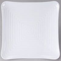 GET ML-65-W Milano 13 3/4" White Melamine Square Plate