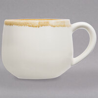 Arcoroc FJ556 Terrastone 8.5 oz. White Porcelain Coffee Cup by Arc Cardinal - 48/Case