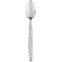 10 Strawberry Street HAMF-TS Hammer Forged 7 1/4 inch 18/0 Heavy Weight Stainless Steel Teaspoon - 12/Case
