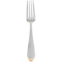 10 Strawberry Street PAR-SF Parisian Gold 18/0 Heavy Weight 7 inch Stainless Steel Salad Fork - 12/Case