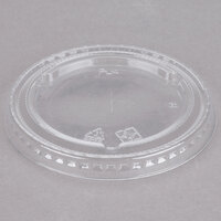 Choice Clear Plastic Lid with Straw Slot - 1000/Case