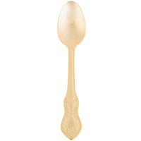 10 Strawberry Street CRWNGLD-TS Crown Royal 6 1/4 inch Gold Plated 18/0 Heavy Weight Stainless Steel Teaspoon - 12/Case
