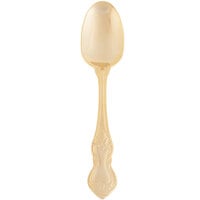 10 Strawberry Street CRWNGLD-DS Crown Royal 7 1/2 inch Gold Plated 18/0 Heavy Weight Stainless Steel Dinner Spoon - 12/Case