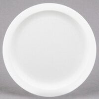 Carlisle PCD20902 White 9 inch Polycarbonate Narrow Rim Plate - 48/Case