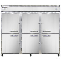 Continental Refrigerator 3RFFE-HD 85 1/2 inch Half Door Extra-Wide Dual Temperature Reach-In Refrigerator / Freezer / Freezer - 71 cu. ft.