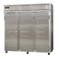 Continental Refrigerator 3RFF-SA 78 inch Solid Door Dual Temperature Reach-In Refrigerator / Freezer / Freezer - 68 cu. ft.