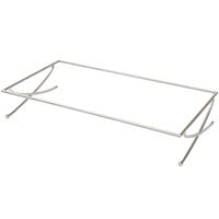American Metalcraft GSST2514 Rectangular Stainless Steel X-Leg Griddle Stand 25 inch x 14 inch x 4 inch