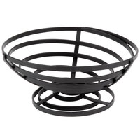 American Metalcraft FCD3 Flat Coil Wrought Iron Cone Basket - 8 1/2" x 3 3/4"