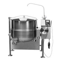 Cleveland KGL-40-T Natural Gas 40 Gallon Tilting 2/3 Steam Jacketed Kettle - 140,000 BTU