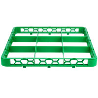 Carlisle RE9C09 OptiClean 9 Compartment Green Color-Coded Glass Rack Extender