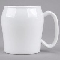 Cambro MDSM8CNL148 Classic White Porcelain Ware 8 oz. Contoured Mug - 48/Case
