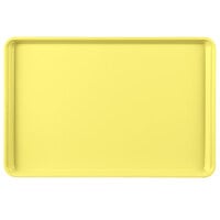 MFG Tray 334001 1520 12" x 18" Yellow Fiberglass Supreme Display Tray