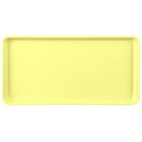 MFG Tray 335001 1520 9" x 18" Yellow Fiberglass Supreme Display Tray