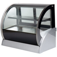 Vollrath 40852 36 inch Curved Glass Refrigerated Countertop Display Cabinet