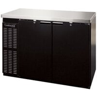 Continental Refrigerator BB50SNPT 50 inch Black Shallow Depth Pass-Through Back Bar Refrigerator