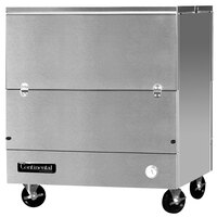 Continental Refrigerator MC3-SS-DCW 34 inch Stainless Steel 2 Sided Cold Wall Milk Cooler