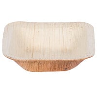 EcoChoice 2 oz. 3" Square Palm Leaf Bowl - 25/Pack