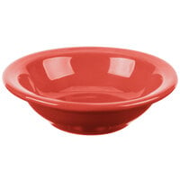 Syracuse China 903045172 Cantina 4 oz. Cayenne Uncarved Porcelain Fruit Bowl - 36/Case