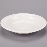 Libbey 950038387 Cascade 14 oz. Ivory (American White) Deep Rimmed Flint Porcelain Soup Bowl - 12/Case