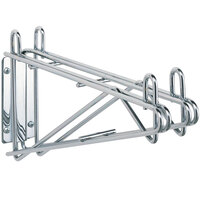 Metro 2WD21S Super Erecta Stainless Steel Double Direct Wall Mount Bracket for Adjoining 21 inch Shelves