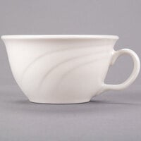 Syracuse China 950038074 Cascade 7 oz. Ivory (American White) Flint Porcelain Low Tea Cup - 36/Case