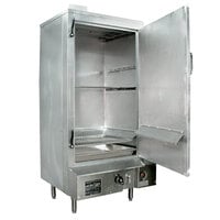 Town SM-30-R-SS Liquid Propane Indoor 30 inch Stainless Steel Smokehouse with Right Door Hinges - 60,000 BTU
