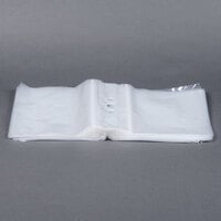 8" x 9" Unprinted Plastic Deli Saddle Bag with Seal Top - 1000/Case