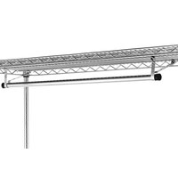 Metro AT3621NC 36 inch Garment Hanger Tube with Brackets for 21 inch Wide Shelves