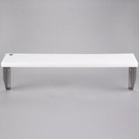 Vollrath 38072 32 inch x 8 inch ServeWell® Polyethylene Cutting Board with Mounting Kit