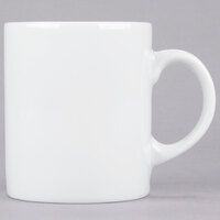 10 Strawberry Street RW0028 Royal White 8 oz. White Round Porcelain C-Handle Mug - 24/Case