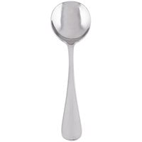 World Tableware 100 016 Baguette II 6 inch 18/8 Stainless Steel Extra Heavy Weight Bouillon Spoon - 36/Case