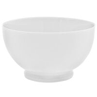 10 Strawberry Street RW0255 Royal White 20 oz. White Round Porcelain Footed Rice Bowl - 24/Case