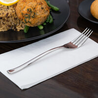 World Tableware 930 027 Briossa 7 7/8 inch 18/8 Stainless Steel Extra Heavy Weight Dinner Fork - 12/Case