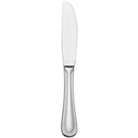 World Tableware 407 554 Calais 7 inch 18/8 Stainless Steel Extra Heavy Weight Solid Handle Bread and Butter Knife with Plain Blade - 12/Case